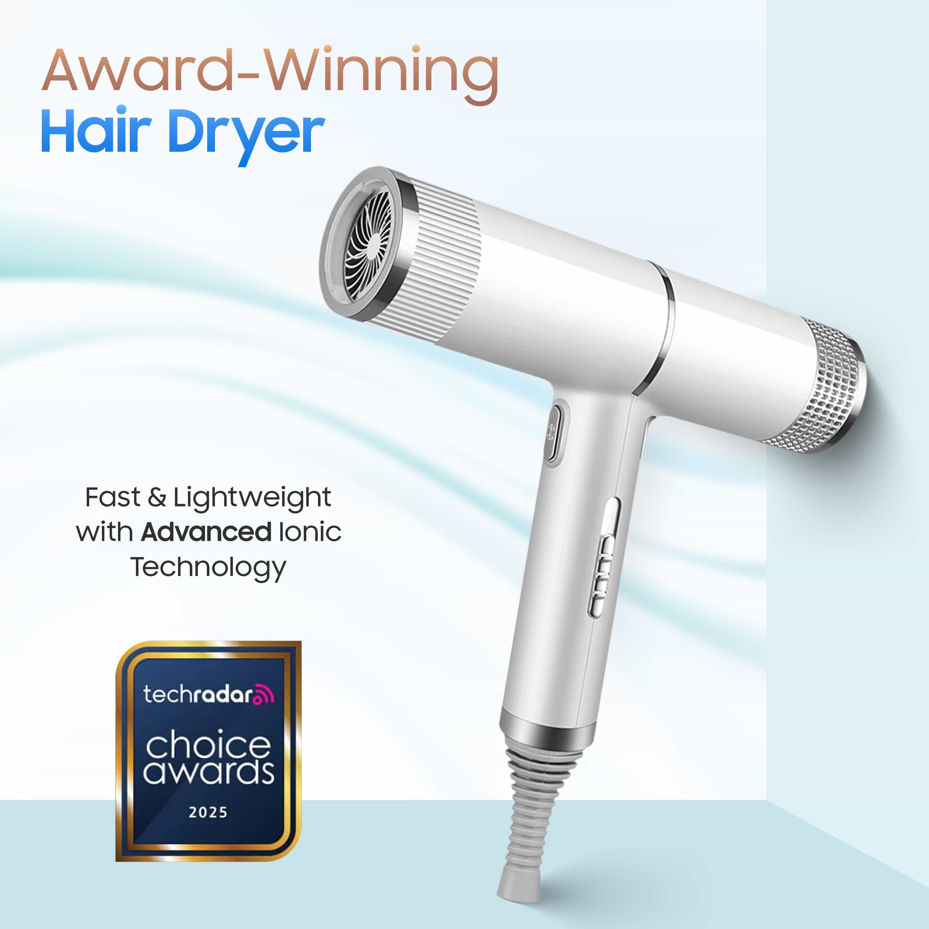 SleekFlow Professional Hair Dryer: Fast, Lightweight, Ionic Technology for Frizz-Free Styling and Enhanced Shine